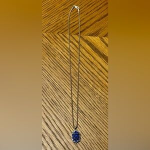 JTV Blue cluster necklace